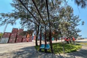 Ruang Terbuka Hijau TPK Kupang Jadi Tempat Favorit Pekerja untuk Beristirahat