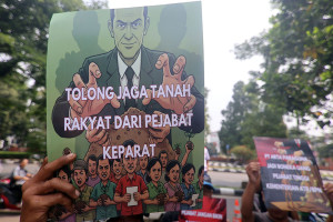 Aksi Massa Tuntut Pemerintah Usut Tuntas Mafia Tanah di Bogor