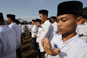 Peringatan Hari Santri di Ponpes Lirboyo Kediri