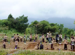 Aksi Penanaman Pohon di kawasan Puncak Bogor