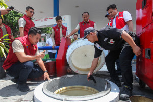 Sidak Mutu BBM Jenis Pertalite di SPBU Kediri