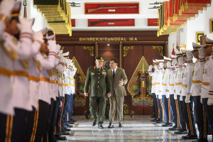 Menhan Terima Kunjungan Kepala Staf Gabungan Yordania