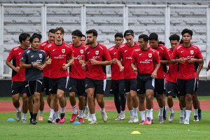Latihan Timnas Indonesia U-22 Jelang Uji Coba Melawan Mali