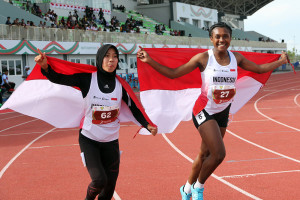 Atlet Indonesia Shava Warangga Raih Emas 100 Meter di Kejuaraan Atletik Asia Tenggara 2025