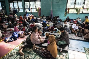 Pengungsi Korban Longsor Situkung Banjarnegara