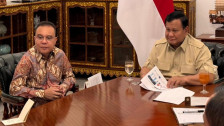 Prabowo Bertemu Dasco di Hambalang, Seskab: Membahas Berbagai Persoalan Hukum