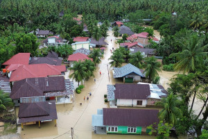 Banjir meluas di Padang Pariaman