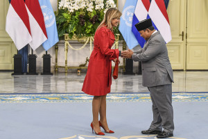 Presiden Prabowo Menerima Kunjungan Ratu Maxima