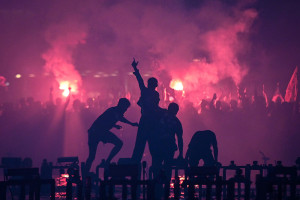 Ribuan The Jakmania Padati Ibu Kota Rayakan HUT Persija ke-97