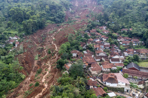 Longsor di Arjasari Kabupaten Bandung