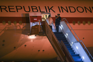 Presiden tiba di Bandara Kuala Namu usai dari Rusia