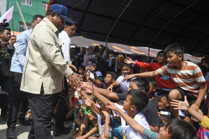 Presiden temui pengungsi di Sumut