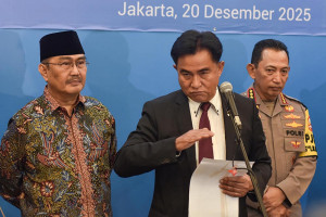 Konferensi Pers Usai Rakor Tingkat Menteri Dan Kepala Lembaga