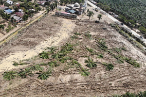 Persiapan Lahan Hunian Sementara Korban Bencana Aceh Tamiang