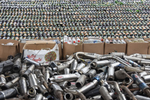 Pemusnahan Knalpot Bising dan Minuman Keras di Tasikmalaya