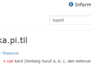 Daftar Kata Baru di KKBI: Ada Kapitil, Palum, hingga Galgah