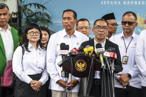 Konferensi Pers Pertemuan Presiden Dengan Rektor di Istana