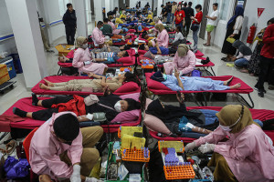 600 Peserta Ikuti Aksi Donor Darah Massal Youth Porinti