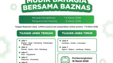 Link Daftar Mudik Gratis BAZNAS 2026, Jadwal, Syarat, dan Kota Tujuan