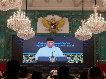 Prabowo Minta Doa Agar Sukses Berantas Korupsi saat Acara Peringatan Nuzulul Quran