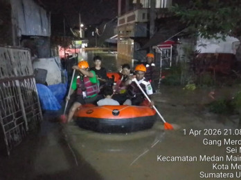 Sungai Deli Meluap, Sejumlah Daerah di Medan Kembali Banjir