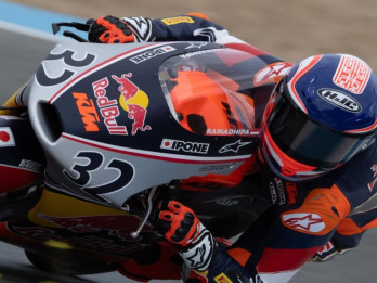 Pembalap Indonesia Kiandra Ramadhipa Debut Podium di Red Bull MotoGP Rookies Cup 2026