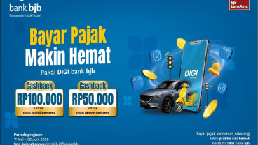 Bayar Pajak Kendaraan Makin Praktis dengan Promo Cashback DIGI Bank BJB