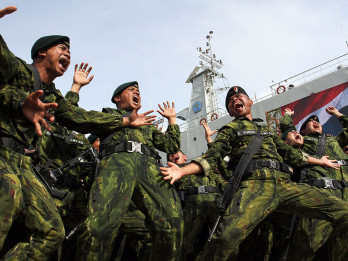450 Prajurit TNI Yonif 113/Jaya Sakti Kembali Usai Tugas Pengamanan Perbatasan RI–Papua Nugini