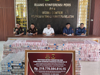 Kejati Sumsel Terima Pelunasan Rp219 Miliar dari Terdakwa Kasus Kredit