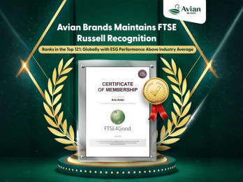 Avian Brands Masuk Top 12% Global FTSE Russell ESG Rating 2026