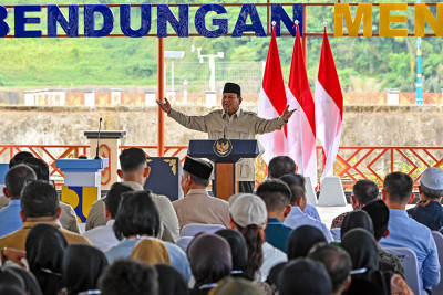 Presiden Prabowo Resmikan Bendungan Meninting untuk Perkuat Ketahanan Air dan Pangan di Lombok