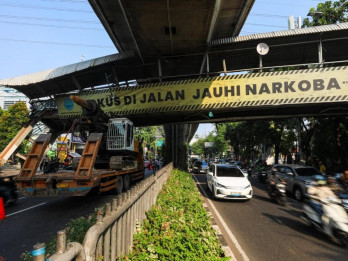 Pemprov DKI Siapkan Zebra Cross Sementara di Lokasi JPO Tendean yang Ditabrak