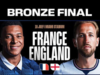 Prancis vs Inggris Berebut Peringkat 3 Dunia
