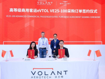 Whitesky Group Gandeng Shanghai Volant, Perkuat Transformasi Bisnis Penerbangan