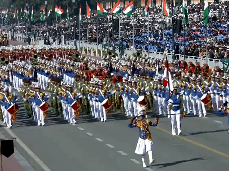 Marching Band Militer Indonesia di Republic Day India