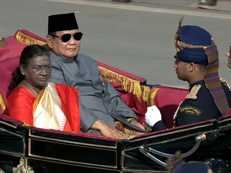 Presiden Prabowo Subianto bersama Presiden India 