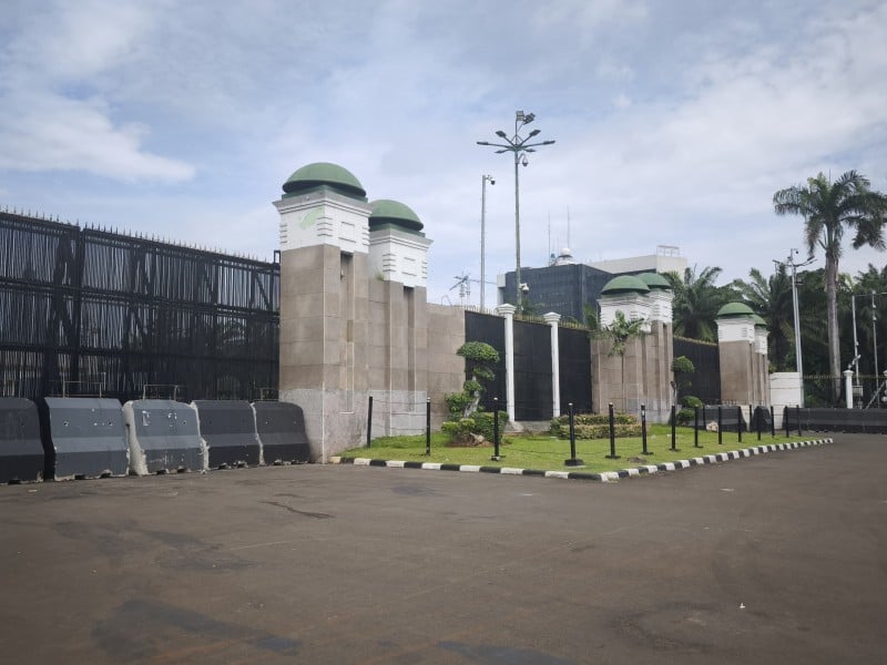 Suasana di depan Gedung DPR./Anshary Madya Sukma