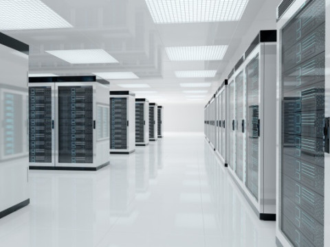 Ilustrasi server di data center