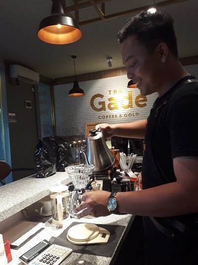 Menu yang menjadi andalan di The Gade Coffee and Gold  saat ini adalah Van Lenning Latte./JIBI-Sophia Andayani