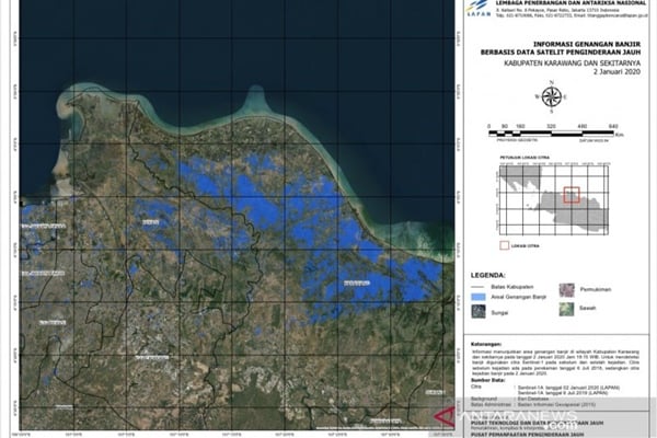 peta satelit lapan