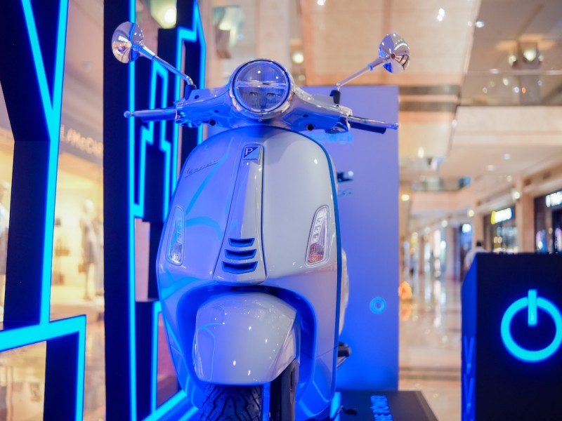 Vespa Elettrica yang dipamerkan di Motoplex