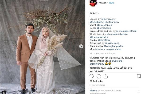 Nikahi Lindswell Kwok, Achmad Hulaefi Kenakan 3 Jas Pengantin