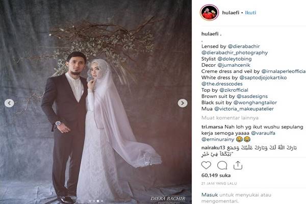 Nikahi Lindswell Kwok, Achmad Hulaefi Kenakan 3 Jas Pengantin