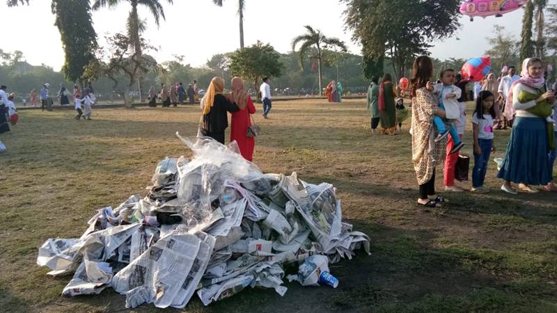 JELAJAH LEBARAN JAWA-BALI 2019: Jamaah Salat Id di Denpasar Tak Tinggalkan Sampah