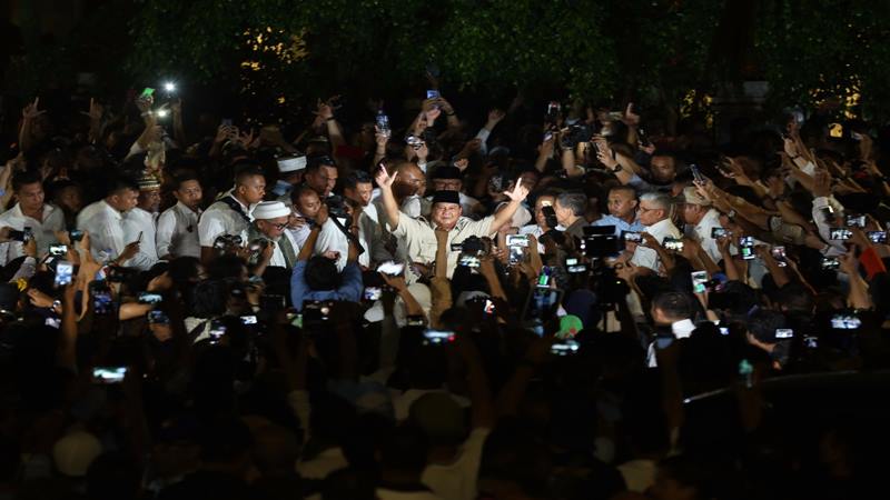 Foto-foto Prabowo Klaim Menangkan Pilpres 2019