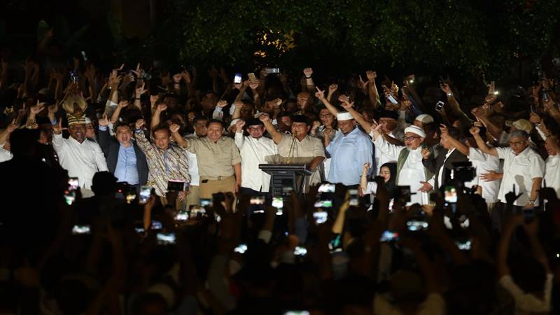 Foto-foto Prabowo Klaim Menangkan Pilpres 2019