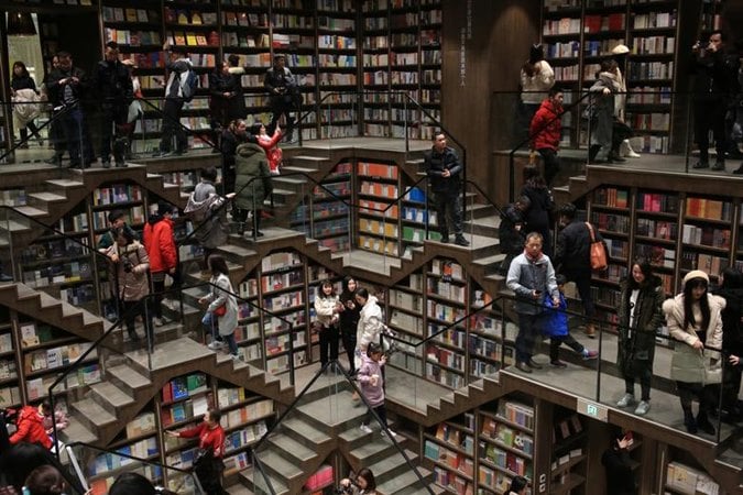 Sebuah toko buku di Chongqing, China