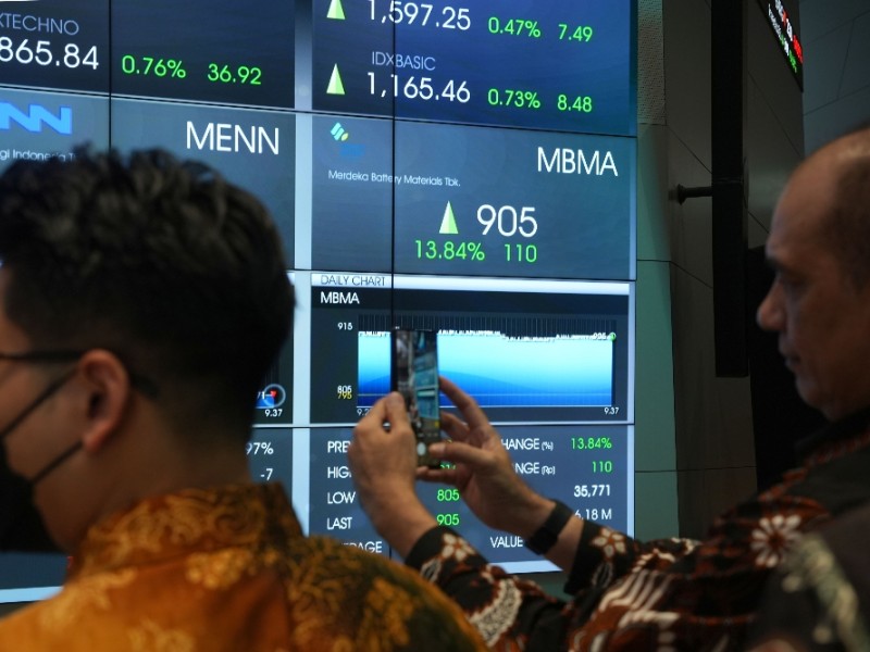 Data semester I/2024 memperlihatkan bahwa Norges Bank menempatkan investasi di perusahaan nikel dan baterai PT Merdeka Battery Materials Tbk. (MBMA)/Bloomberg-Dimas Ardian