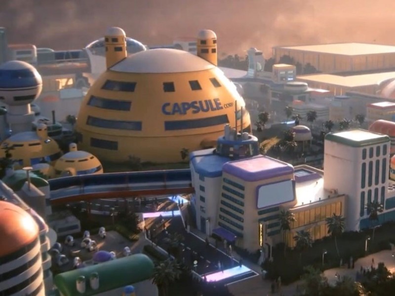 Area Capsule Corporation di Taman Hiburan Dragon Ball 
