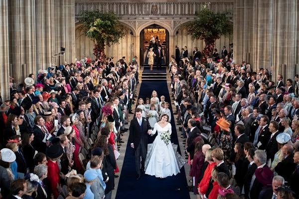 Cantiknya, Foto-foto Royal Wedding Putri Eugenie & Jack Brooksbank